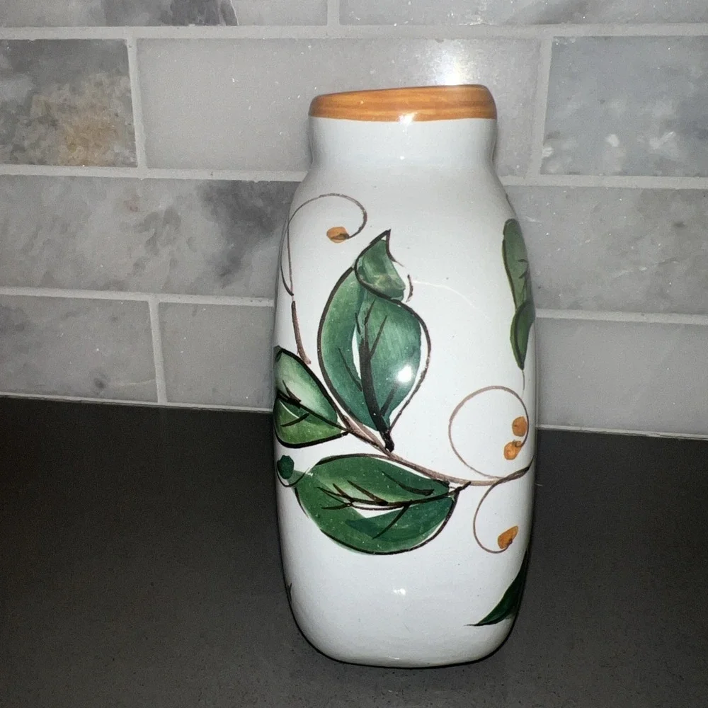 VintageFirenz Handpainted Fruit Vase